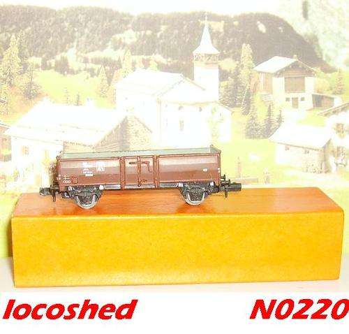 Open Goods Wagon High Side 2-axle/65mm, boxed, top condition N0220 PIKO