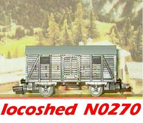Closed Goods Truck 2-axle/65mm, orig.boxed, top condition N0270 PIKO