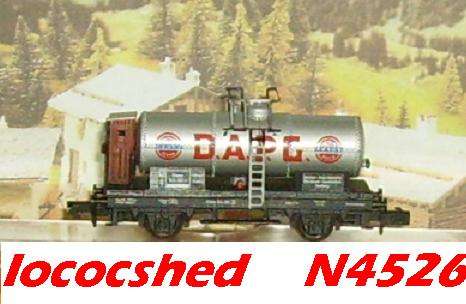 N gauge Tank Car w brake cubicle 2-axle/65mm mint boxed N4526 Arnold