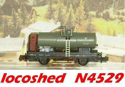 N gauge Tank Car w brake cubicle 2-axle/65mm mint boxed N4529 Arnold
