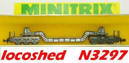 N gauge NEW boxed WELL WAGON w 2 brake platforms 140mm N3297 L.MTrix