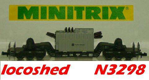 N gauge NEW boxed  6-axle WELL WAGON w Transformer 140mm N3298 L.MTrix