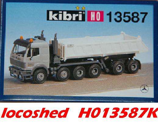 1in87 H0 scale MB 6-axle articulatd Meiller Tipper Truck 130x32x42mm NEW assembly KIT #H013587Kibri