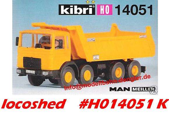 1in87 H0 scale MAN 4-axle Meiller Rear  Tipper Truck 100x30x35mm NEW assembly KIT   #H014051Kibri