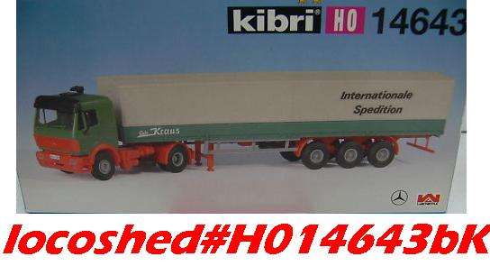 Mercedes-Benz articulated tarped Truck H01/87 Kibri14643 NEW assembly KIT  #9206 Kibri