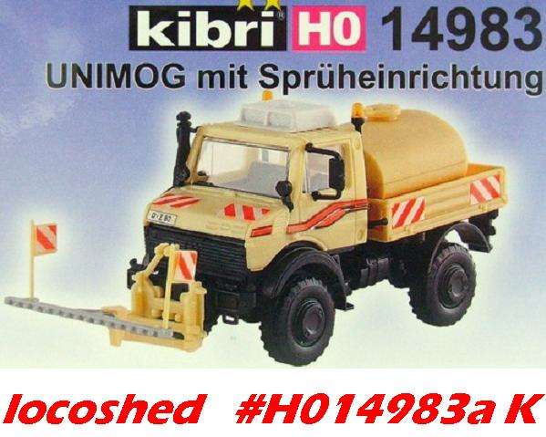 Mercedes Unimog with Sprayerattachment H01/87 Kibri 14983 assembly KIT  #9318 Kibri