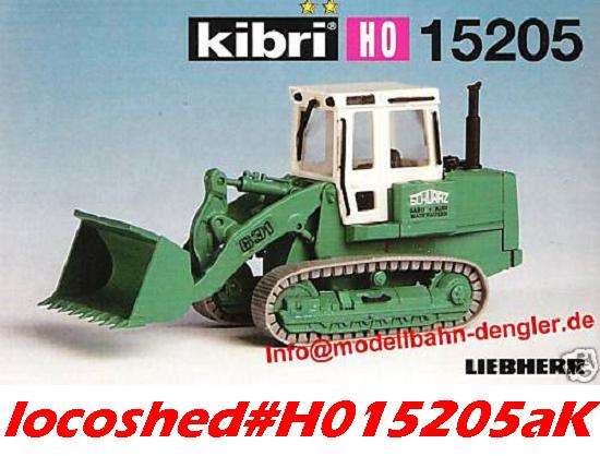 Liebherr Caterpillar mech. Shovel green 73x26x36mm H01/87 Kibri 15205 NEW assembly KIT  #9321 Kibri