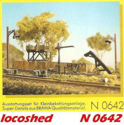 N gauge NEW white metal kit Coaling and Watering Appliance N0642 BRAWA