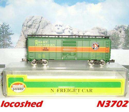 N gauge BoxCar (40') GREAT NORTHERN mint boxed N3702 ModelPower
