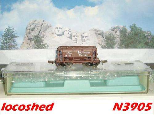 OPEN 2-bay centreflow Hopper SOUTHERN PACIFIC 2 dbl.bogies/65mm mint boxed N3905 Atlas