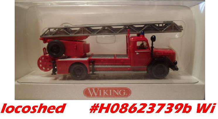 Magirus DL 25h Firebrigade Swivel Ladder H0-1/87 Wiking 862398 NEW+orig  #9336 Wiking