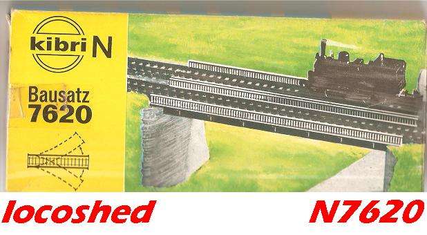 N gauge NEW kit 2 pcs 150mm straight Bridge (platform + track-bed) N7620 Kibri