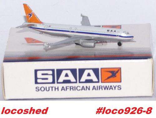South African Airways SAA Airbus A 320,1in600 scale, Schabak, NEW + boxed, #loco926-8