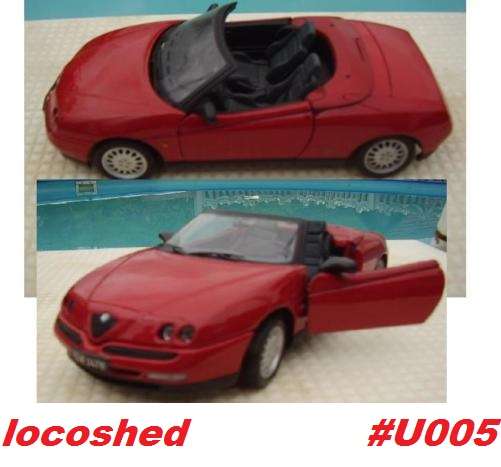 Alfa Romeo Spider red 1996 Maisto top pre-owned #U005