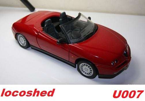 Alfa Romeo Spider red 1996 Maisto top-top condition pre-owned #U007