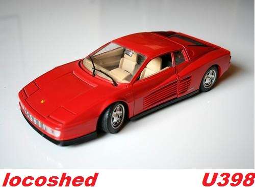 Ferrari Testarossa 1984 red Bburago.Italia top pre-owned #U398