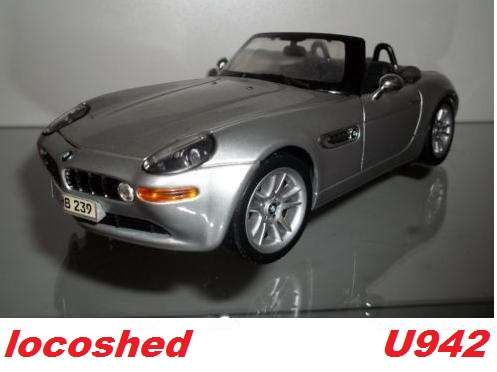 BMW Z8 cabriolet 2001 silver Maisto top pre-owned #U942