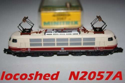 N gauge E103 Electric Express Locomotive, 6 axls, analogue, nearmint, top cond orig.box N2057A MTrix