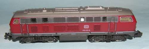 N gauge BR215 Diesel Locomotive, long distance, 4 axles, analogue, mint boxed N2150 Roco