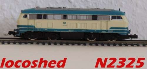 N gauge BR218 Diesel Locomotive, long haul, 4 axles, analogue, near mint, boxed N2325 Arnold