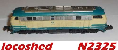 N gauge BR218 Diesel Locomotive, long haul, 4 axles, analogue, near mint, boxed N2325 Arnold