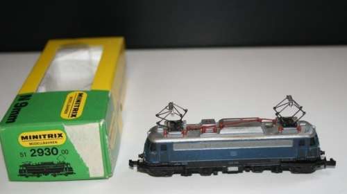 N gauge E10/BR110 Electric Locomotive, 4 axles, analogue, pre-owned, top cond, orig.box N2930 MTrix