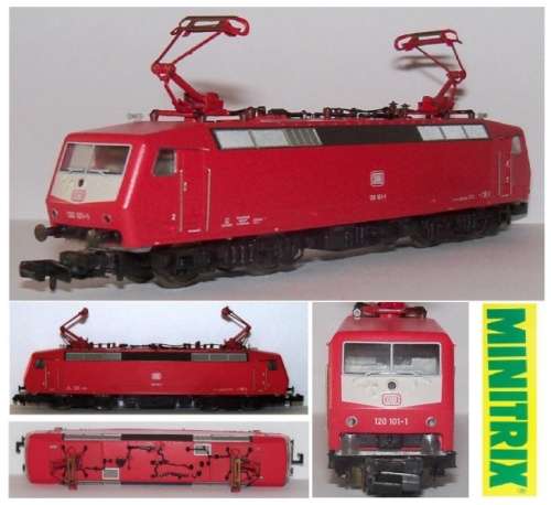 N gauge BR120 Electric Locomotive, 4 axles, analogue, nearmint, top condition, orig.box N12133 MTrix