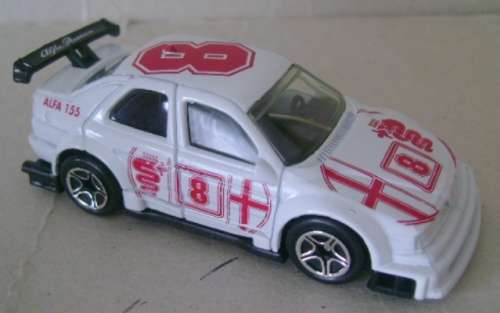 Alfa Romeo 155 racer #8 white pre-ownd unboxed (unplayed, no wear, superb condition) MB.155