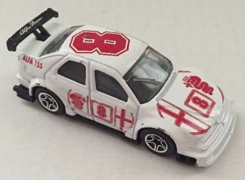 Alfa Romeo 155 racer #8 white pre-ownd unboxed (unplayed, no wear, superb condition) MB.155
