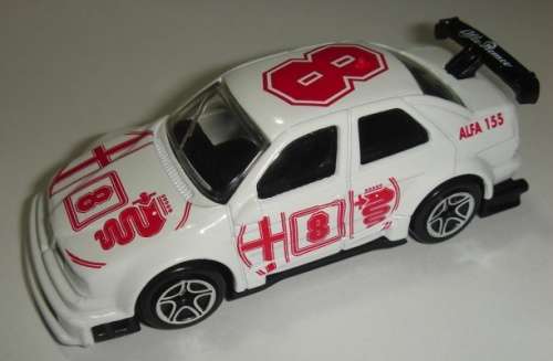 Alfa Romeo 155 racer #8 white pre-ownd unboxed (unplayed, no wear, superb condition) MB.155