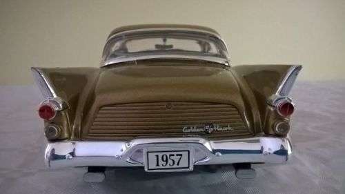 Studebaker Golden Hawk 1957 gold+white 1/18 pre-owned, original box, superb condition!