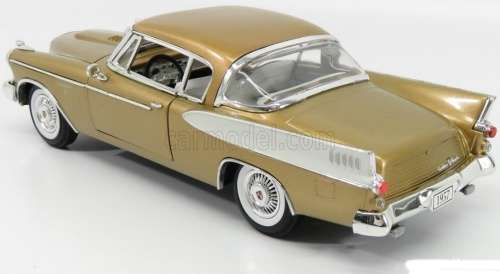 Studebaker Golden Hawk 1957 gold+white 1/18 pre-owned, original box, superb condition!