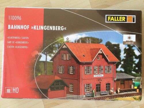 H0 gauge KLINGENBERG station (246x140mmm) building kit H0.1-87.HO 3/Faller.110096
