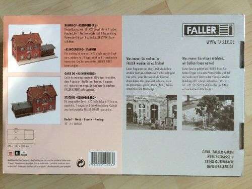 H0 gauge KLINGENBERG station (246x140mmm) building kit H0.1-87.HO 3/Faller.110096