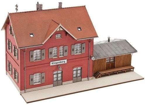 H0 gauge KLINGENBERG station (246x140mmm) building kit H0.1-87.HO 3/Faller.110096