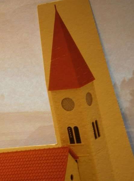 H0 gauge Village Chapel w. steeple top variations (142x80mm) building kit H0.1-87.HO 6/Faller.130238