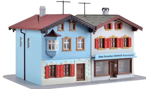 H0 gauge Pharmacy + Boutique Bad Toelz building kit, H0.1-87.HO 3/Kibri.8821