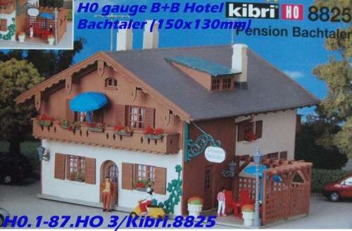 H0 gauge B+B Hotel Garni Bachtaler (150x130mm) building kit, H0.1-87.HO 3/Kibri.8825