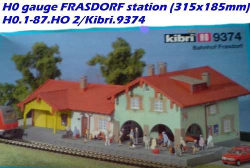 H0 gauge FRASDORF station (315x185mm) building kit, H0.1-87.HO 2/Kibri.9374