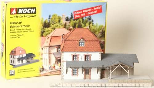 H0 gauge ERBACH STATION (230x125mm) lasercut building kit, H0.1-87-HO. 2/Noch.66002