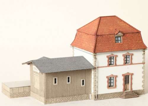 H0 gauge ERBACH STATION (230x125mm) lasercut building kit, H0.1-87-HO. 2/Noch.66002