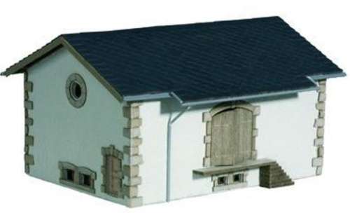 H0 gauge ERBACH Goods Shed (135x113mm) lasercut building kit H0.1-87.HO 7/Noch.66100