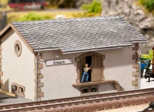 H0 gauge ERBACH Goods Shed (135x113mm) lasercut building kit H0.1-87.HO 7/Noch.66100