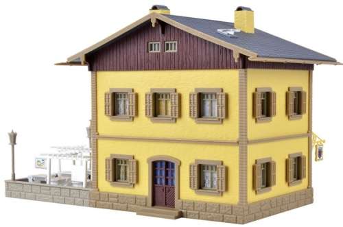 H0 gauge Country Inn + Beergarden (194x116mm) building kit, H0.1-87.HO 4/Vollmer.9233