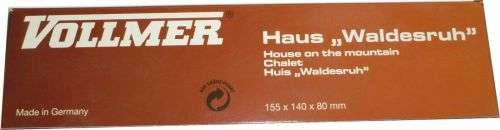 H0 gauge Chalet "ForestPeace/Waldesruh" (155x140x80mm h) building kit, H0.1-87.HO 7/Vollmer.9252