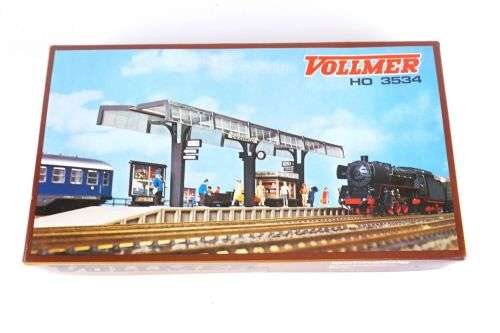 H0 gauge Station Platform (370x48x70mm h) H0.1-87.HO Vollmer.3534