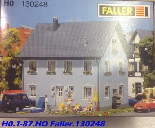 H0 gauge 2 storey Townhouse 140x92x126mm building kit #H0.1-87.HO Faller.130248