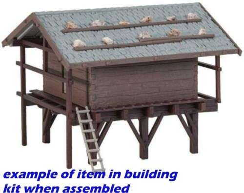 H0 gauge Complete Alpine Village 1 Chalet, Barn + Hammer-Mill building kit #H0.1-87.HO Faller.190064