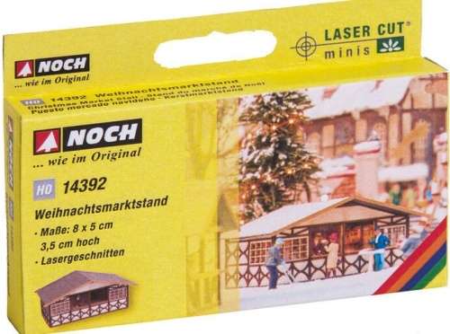 H0 gauge X-mas-market Gluehweinstall 80x50x35mm building kit #H0.1-87.HO Noch.14392