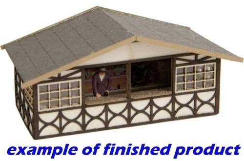 H0 gauge X-mas-market Gluehweinstall 80x50x35mm building kit #H0.1-87.HO Noch.14392